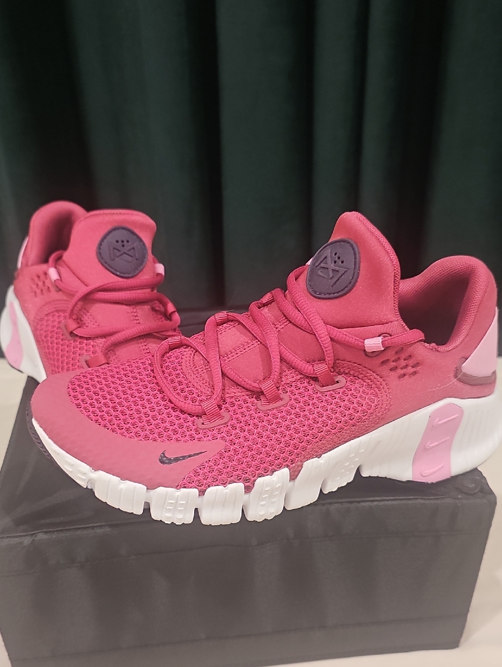 Nike Pink Mesh Athletic Sneakers with White Sole